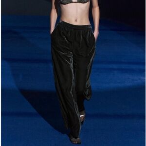 NWOT- Wide Leg velvet pants